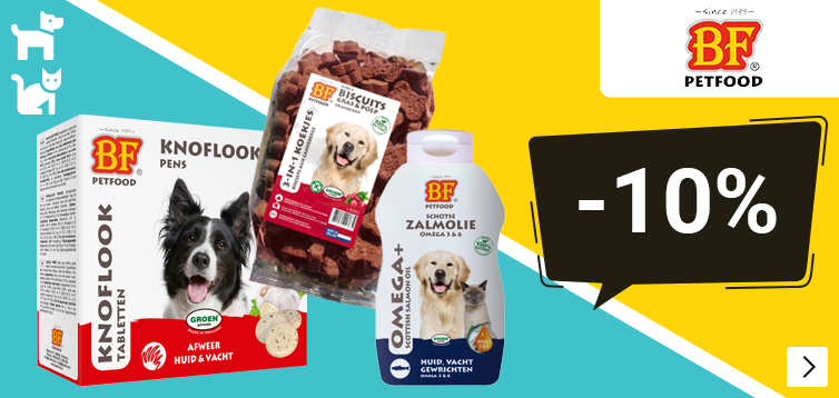 BF PETFOOD 10% korting DOG CAT